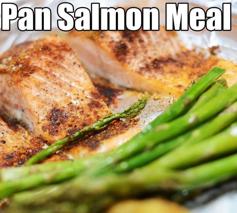 one pan salmon meal prep