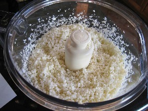 Cauliflower Rice in a food processor