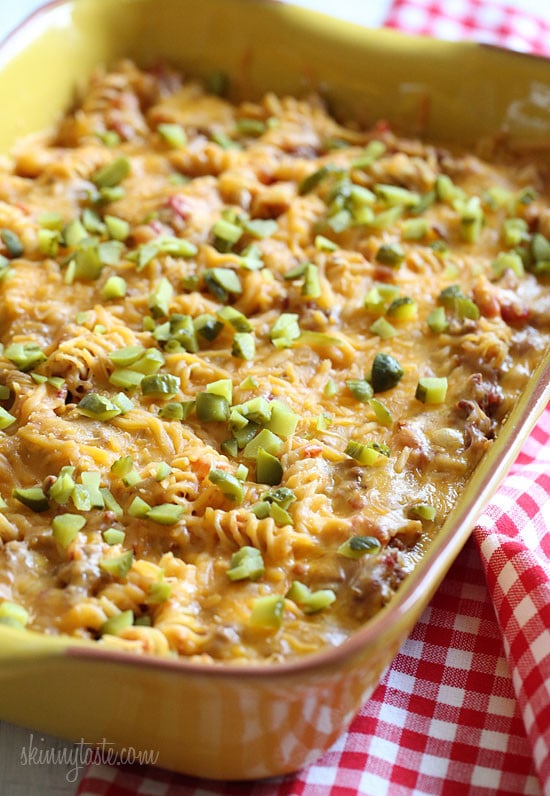 Skinny Cheeseburger Casserole Recipe