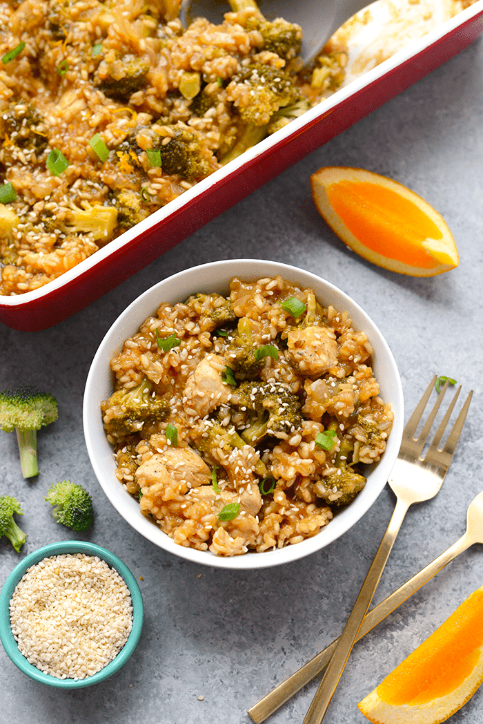 Skinny Orange Chicken Casserole