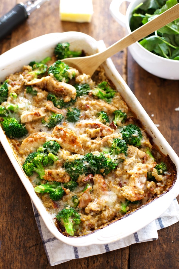 Creamy Chicken Quinoa Broccoli Lunch Recipe