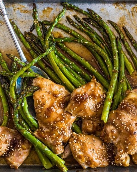 Chicken and Asparagus with Oyster Sauce
