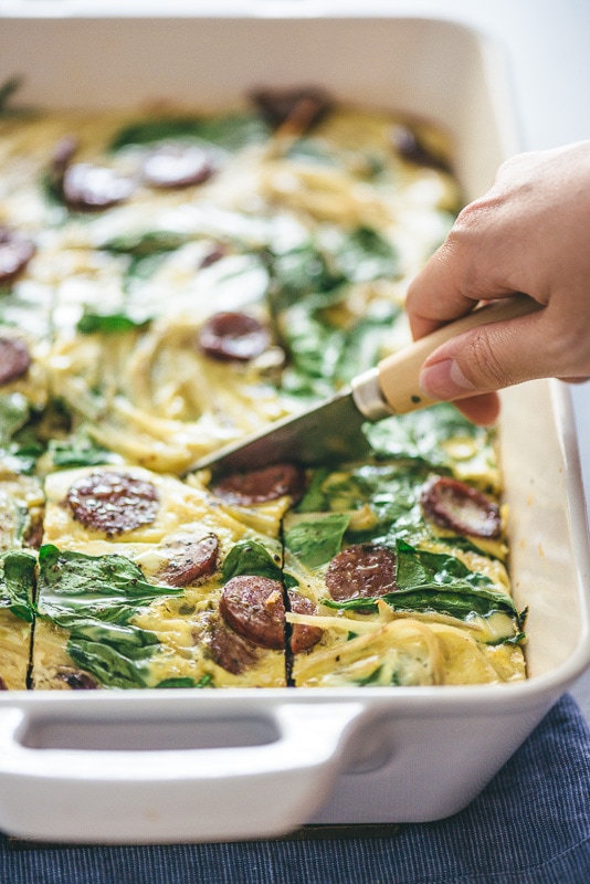 Casseruola Meal Prep per gli amanti della salsiccia