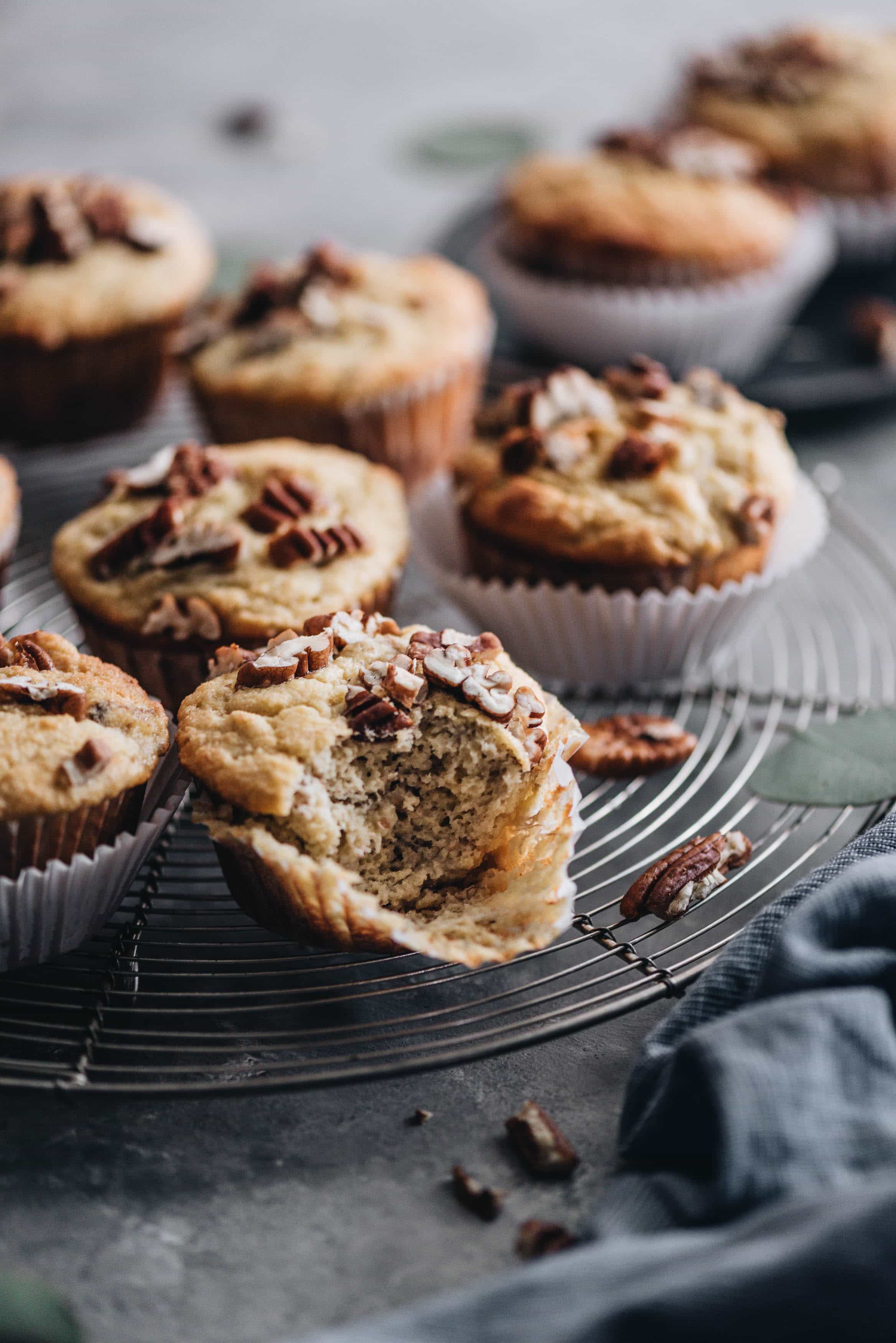 Paleo Maple Pecan Banana Bread Muffins - Meal Prep On Fleek™