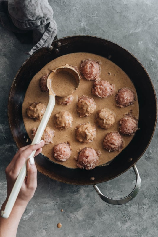 20 Minute Paleo Thai Almond Butter Turkey Meatballs