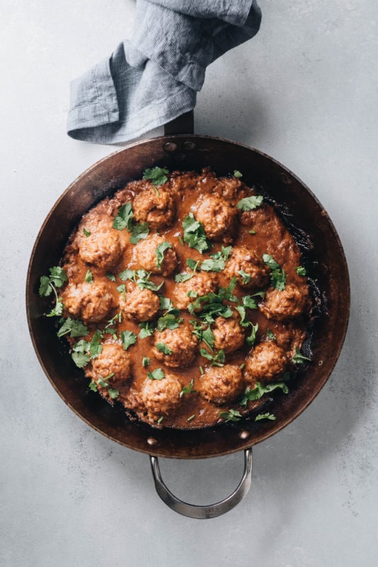 20 Minute Paleo Thai Almond Butter Turkey Meatballs