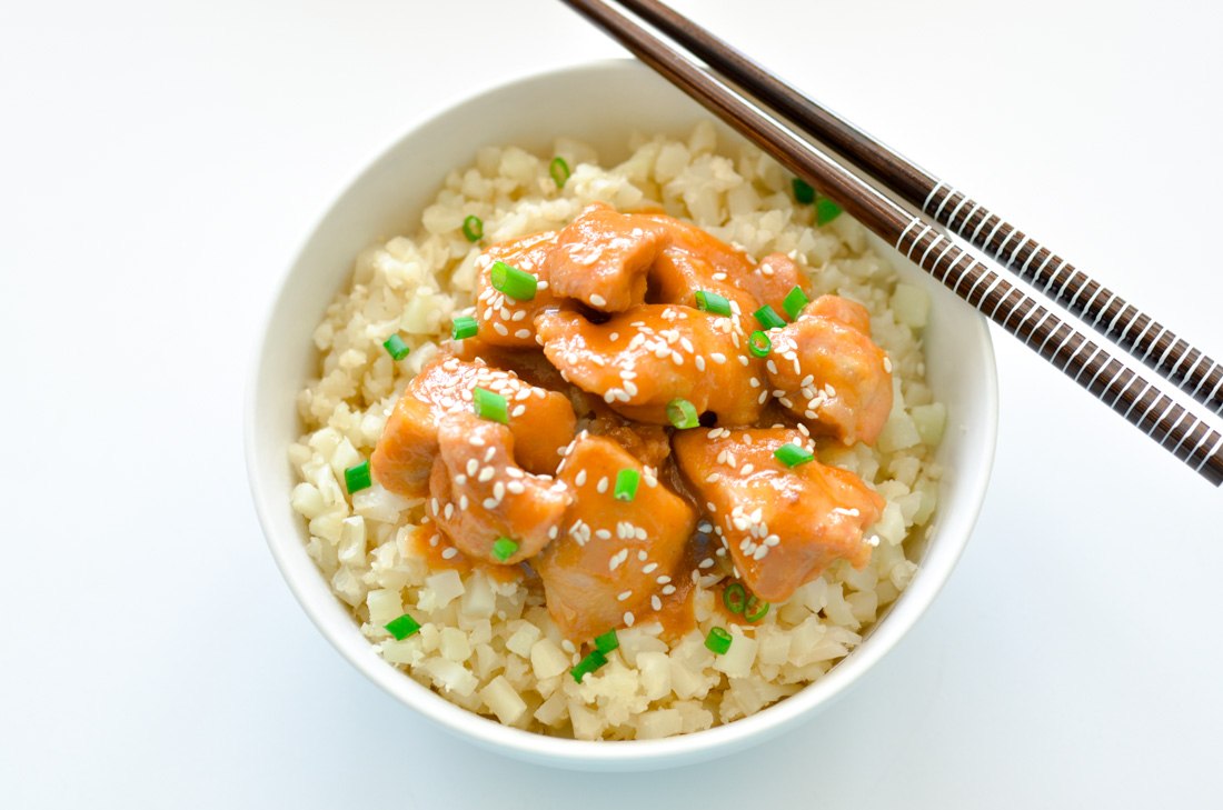 One Pan Paleo Sticky Sesame Chicken Thighs