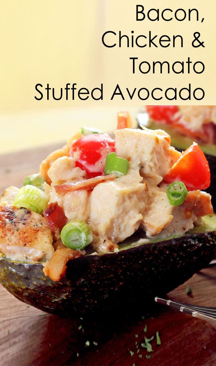 Chicken Stuffed Avocado recipe - Keto Lunch Ideas