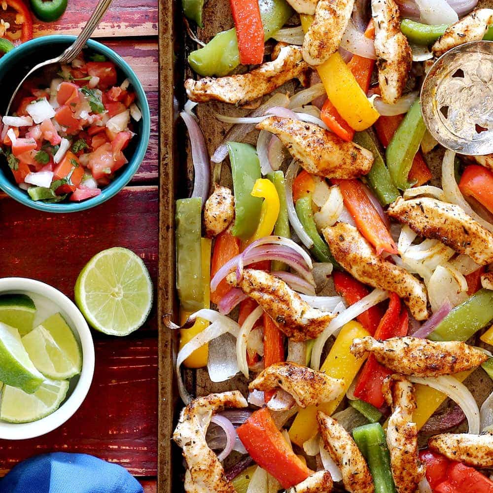 One Pan Steak Fajitas with Peppers