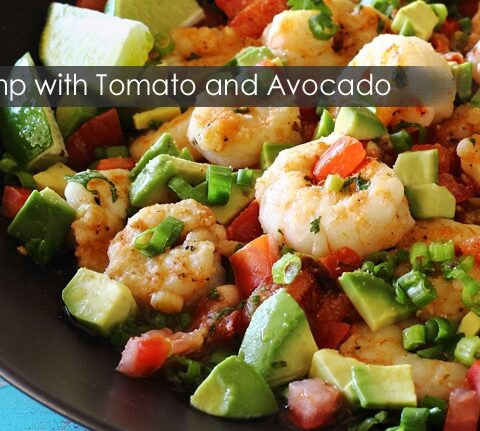 Skillet Shrimp with Tomato and Avocado recipe