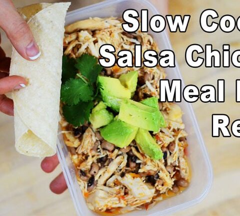Slow Cooker Salsa Chicken Meal Prep Recipe