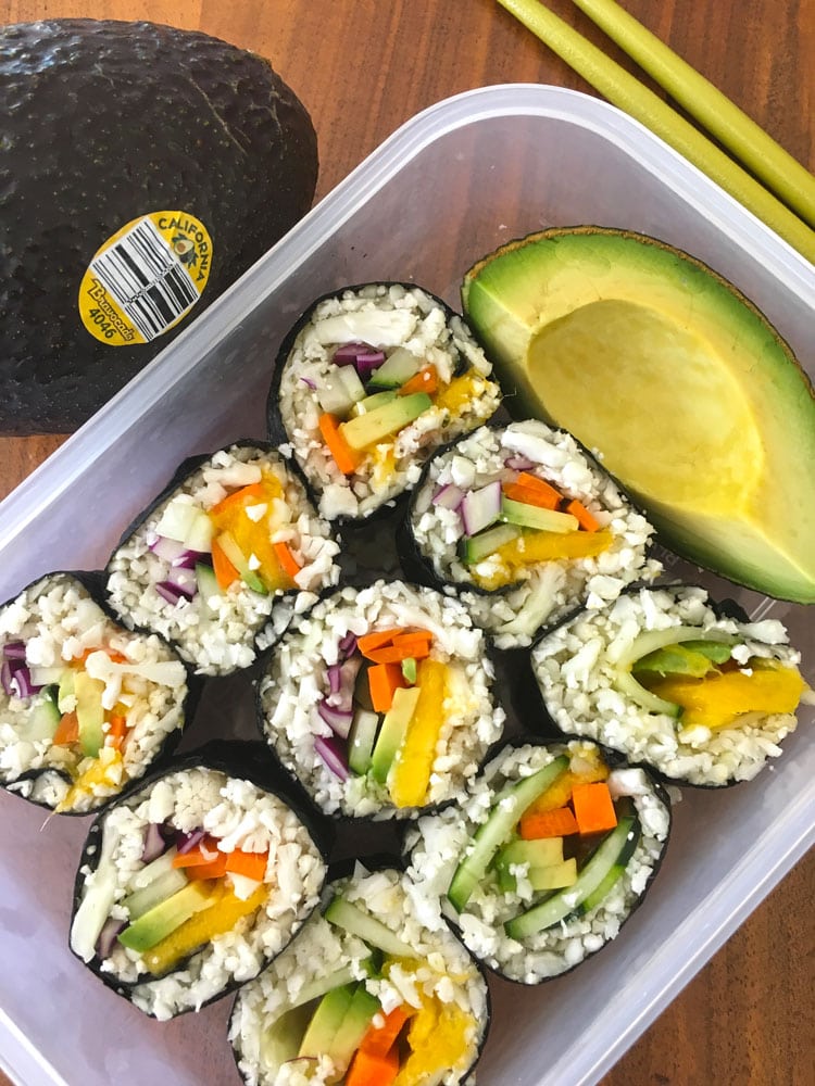 sushi meal prep