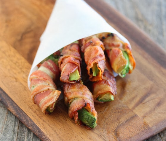 Avocado Slices Wrapped in Bacon