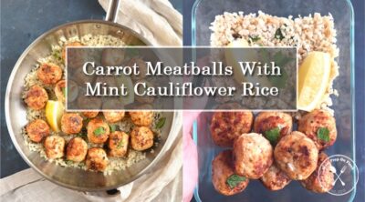 Meatballs and Cauliflower Rice