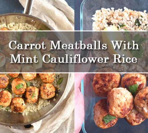 Meatballs and Cauliflower Rice