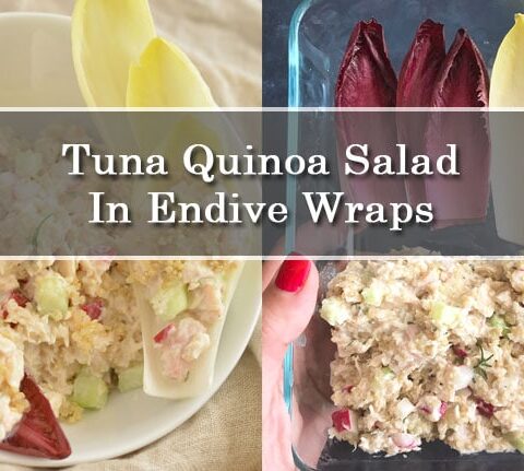 Tuna Quinoa Salad Served in Endive