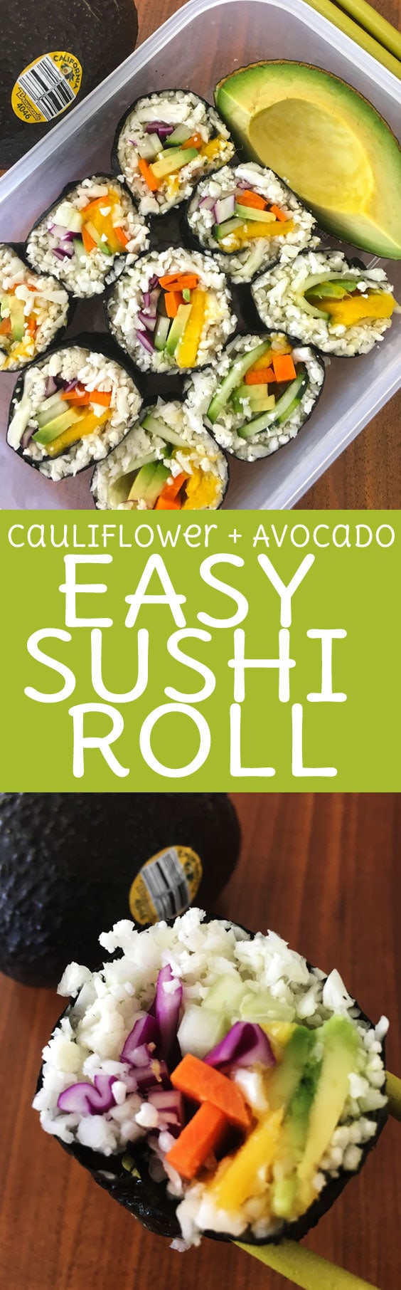 Avocado Mango Sushi Roll