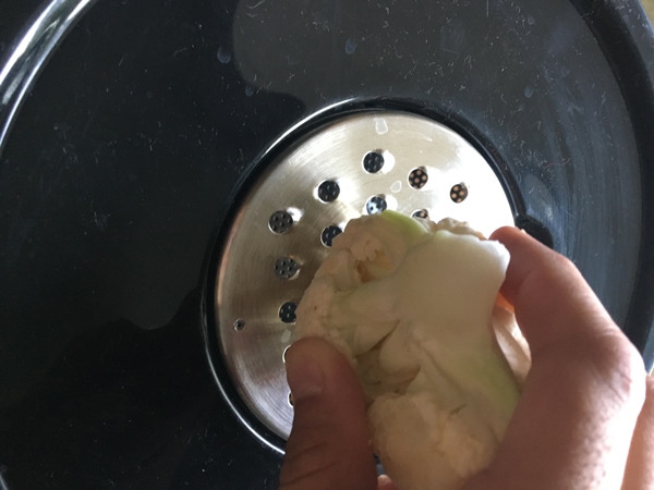 grate cauliflower to make cauliflower rice