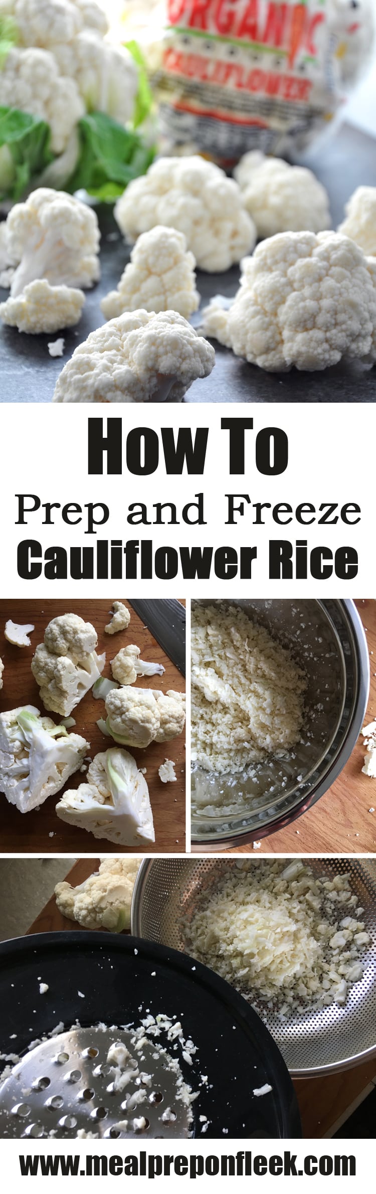 how to prep and freeze cauliflower