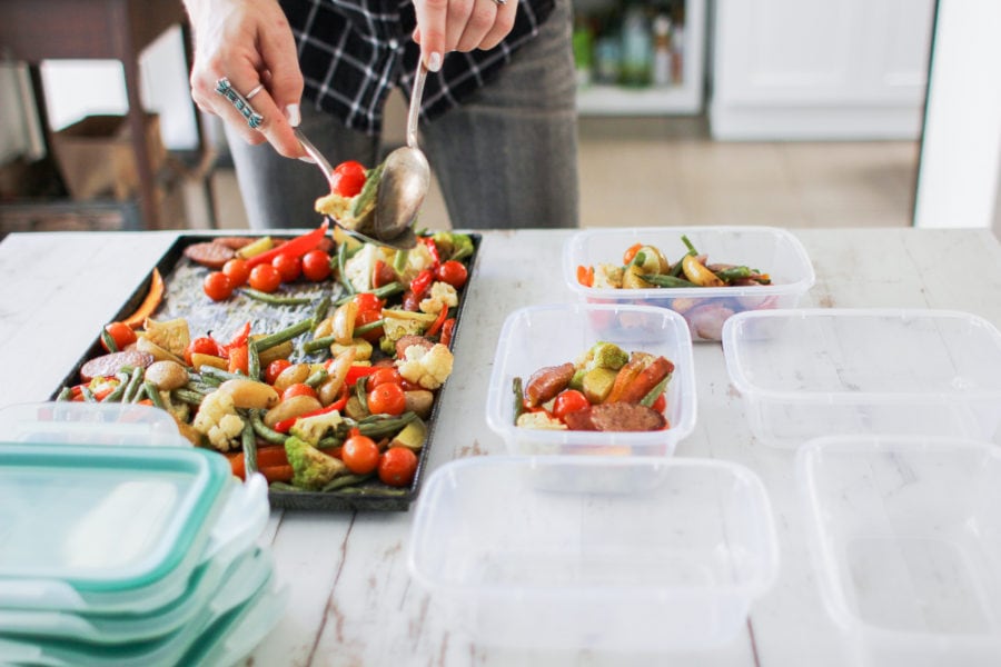 meal prepping in the kitchen - meal prep on fleek