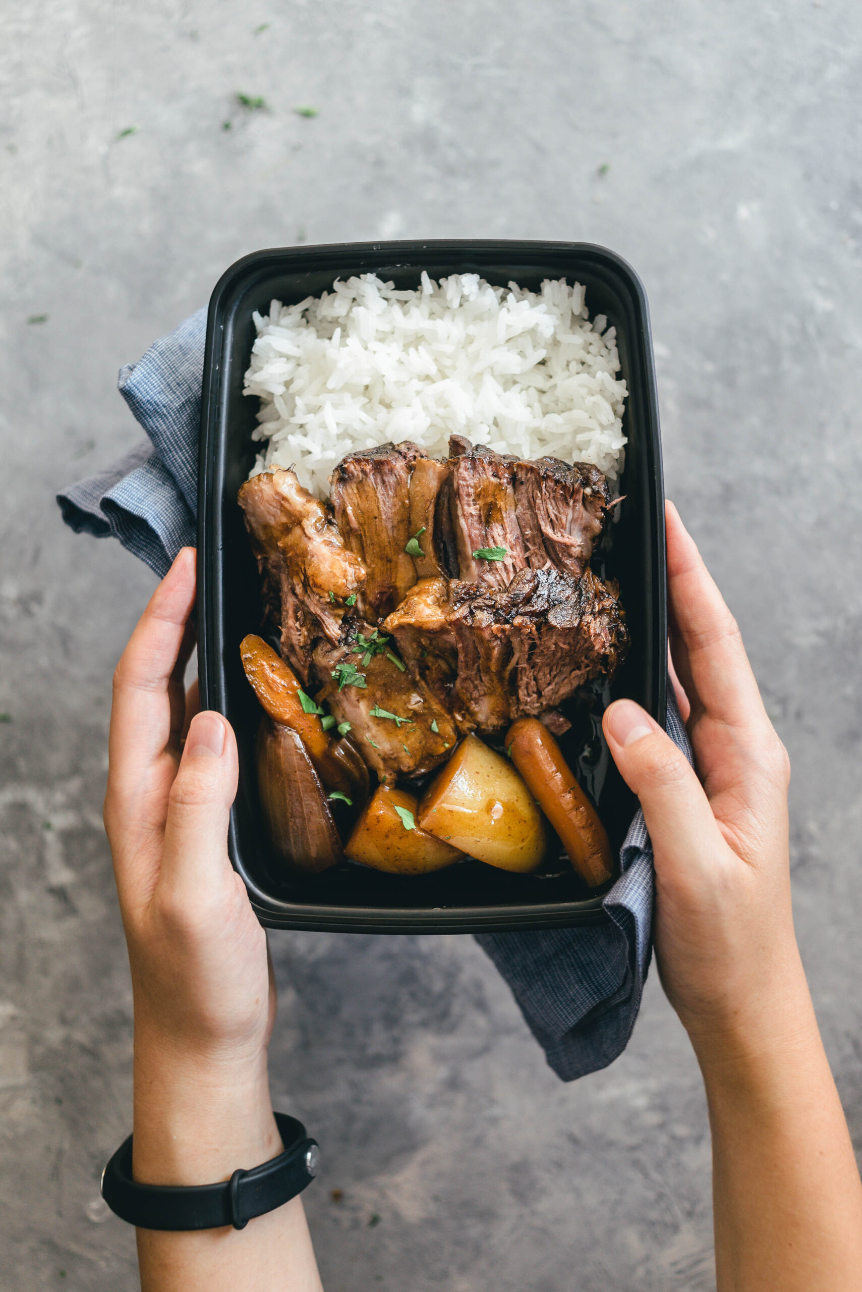 Asian Style Slow Cooker Pot Roast Meal Prep Recipe