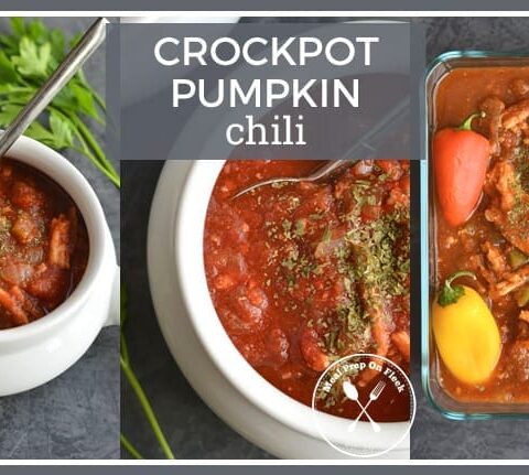 Meal Prep Crockpot Pumpkin Chili Meal Prep