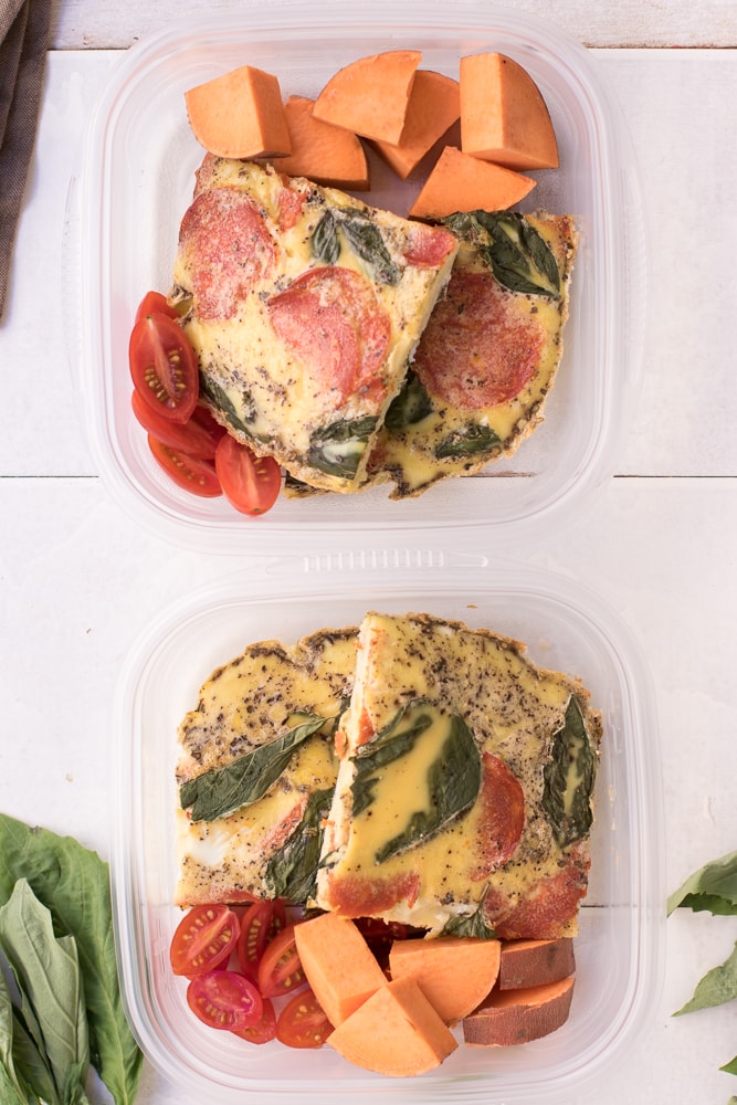 Pizza Frittata Meal Prep