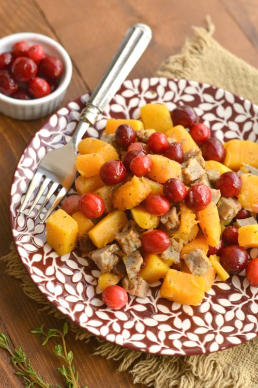 Butternut Squash and Cranberry Skillet Meal Prep