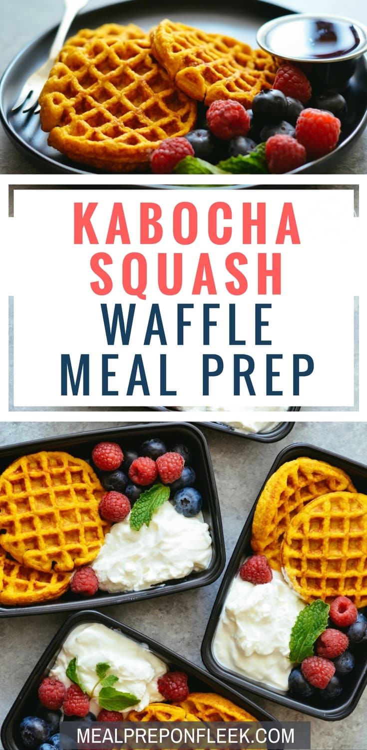 Kabocha Squash Waffle Meal Prep