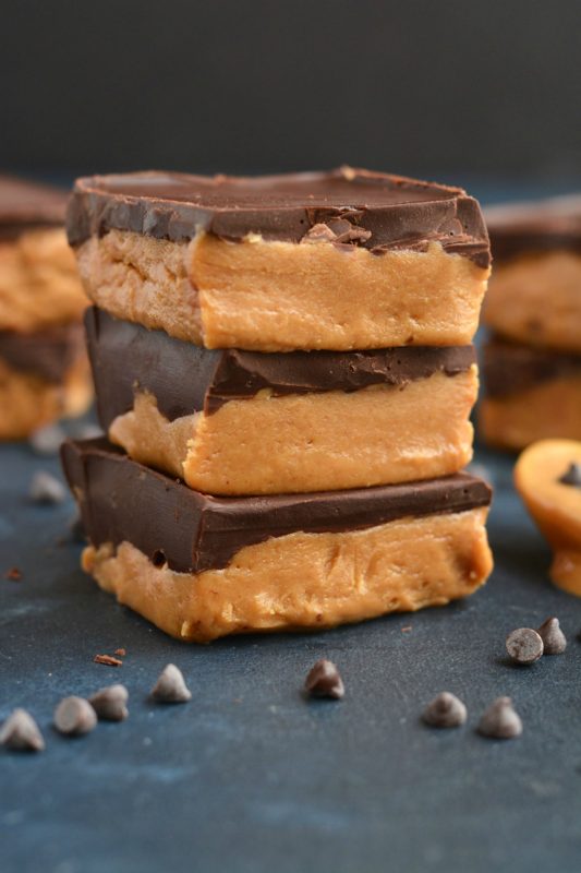 No Bake Chocolate Peanut Butter Bars 