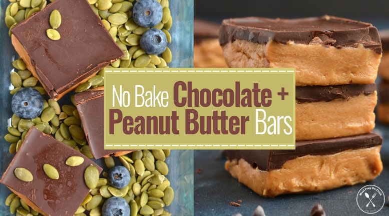 No Bake Chocolate Peanut Butter Bars