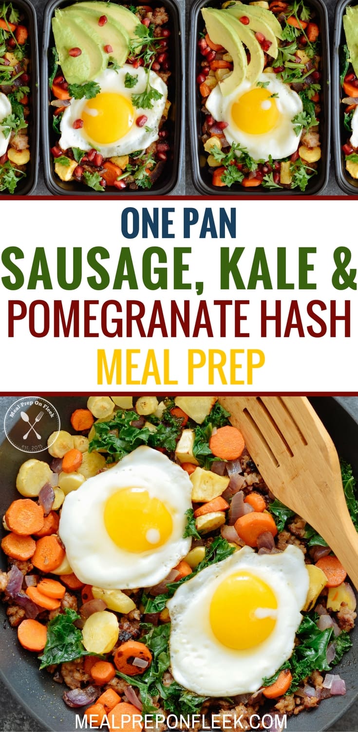 Sausage, Kale & Pomegranate Hash Meal Prep
