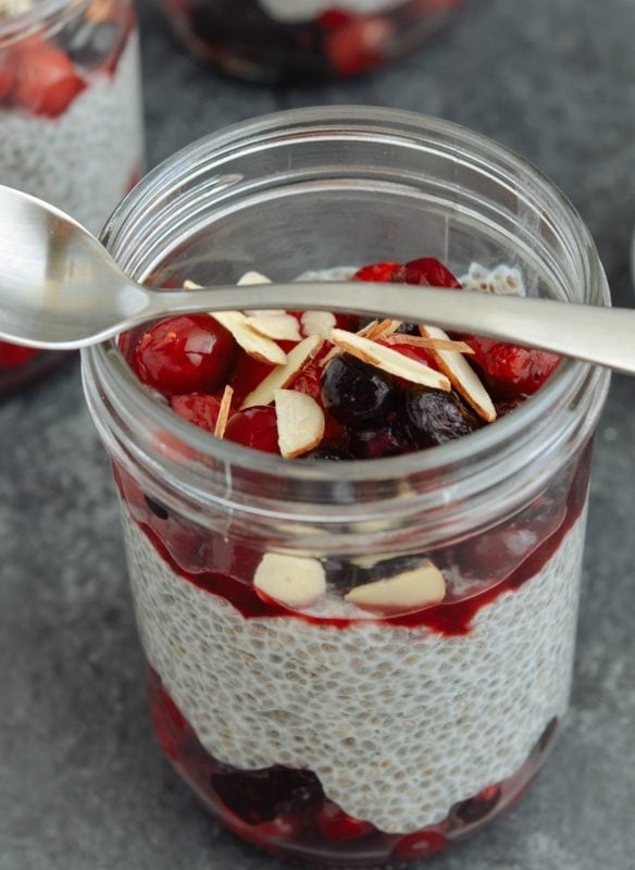 Berry Almond Chia Pudding Meal Prep