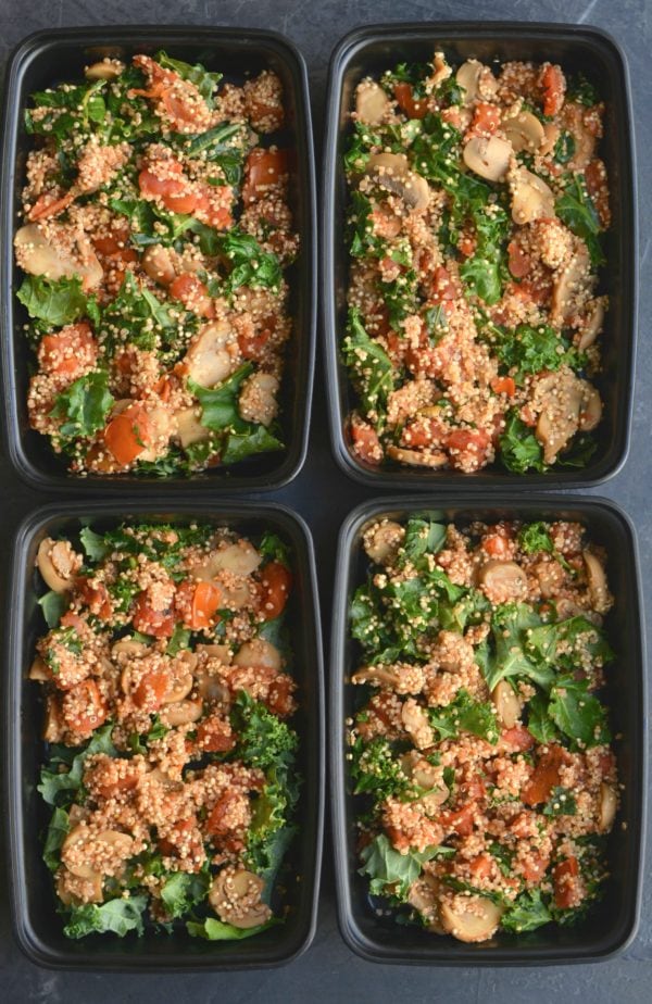 Vegan Mushroom Quinoa Breakfast Hash