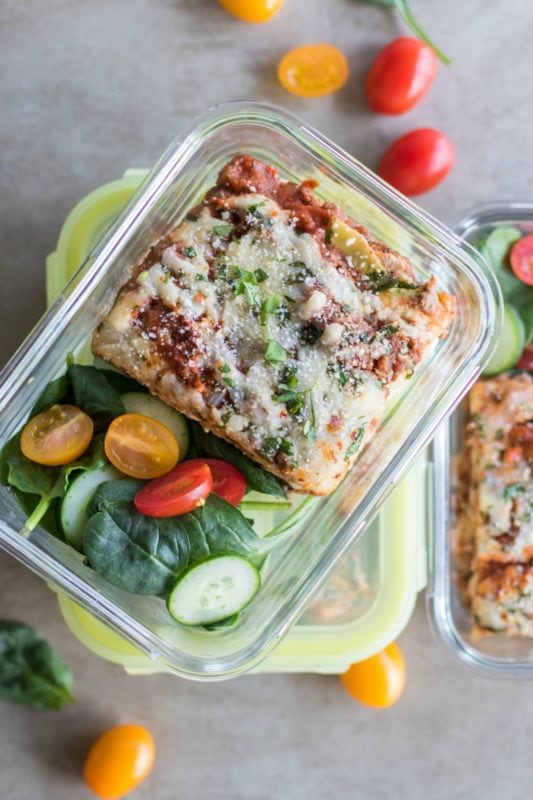 Low Carb Lasagna Meal Prep