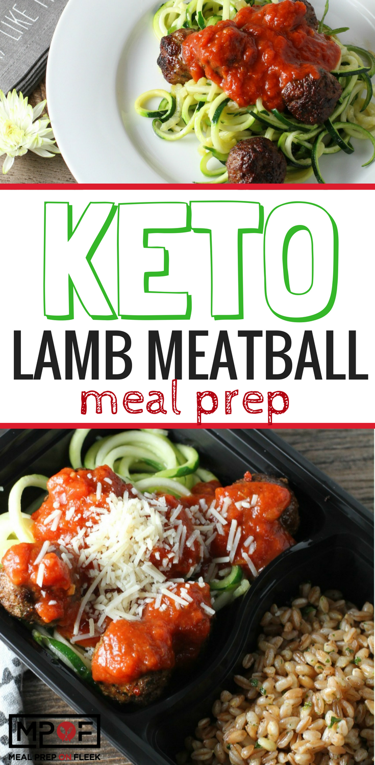 Keto Lamb Meatball Meal Prep