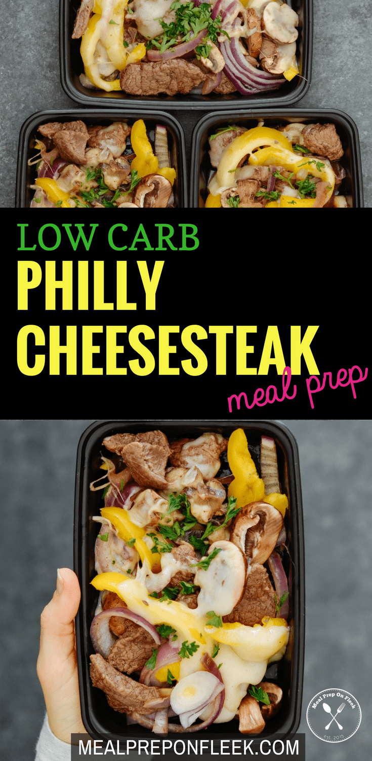 Low Carb Philly Cheesesteak Meal Prep blog