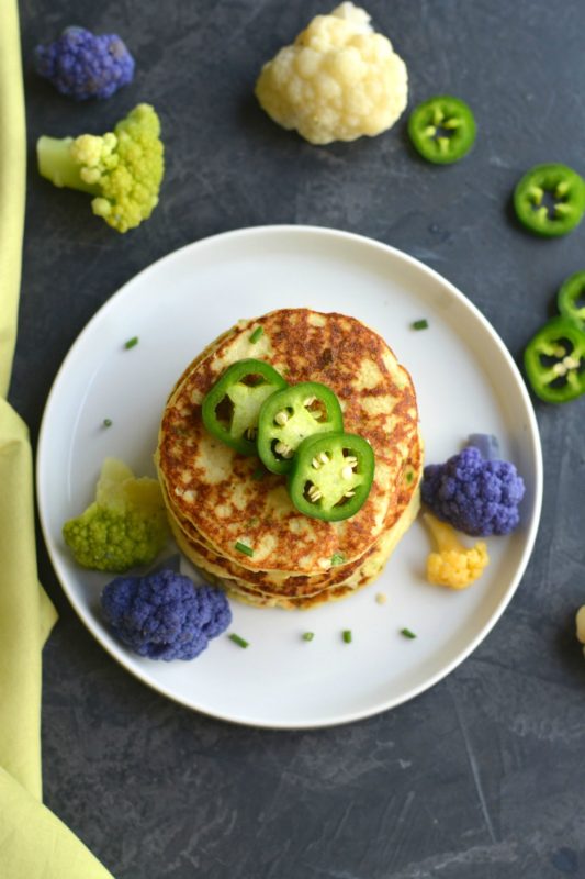 Cheesy Mexican Cauliflower Fritter Meal Prep