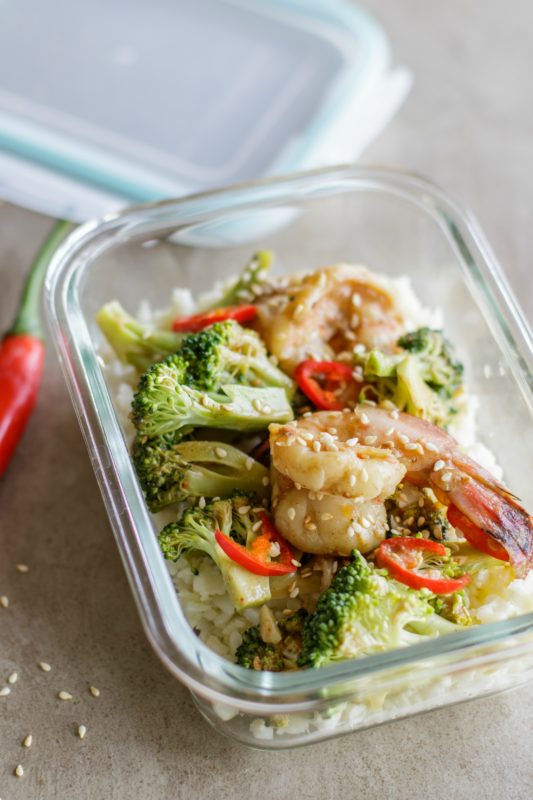 Whole30 Garlic Shrimp & Broccoli Meal Prep