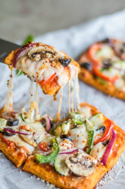 Gluten Free Sweet Potato Pizza Meal Prep 