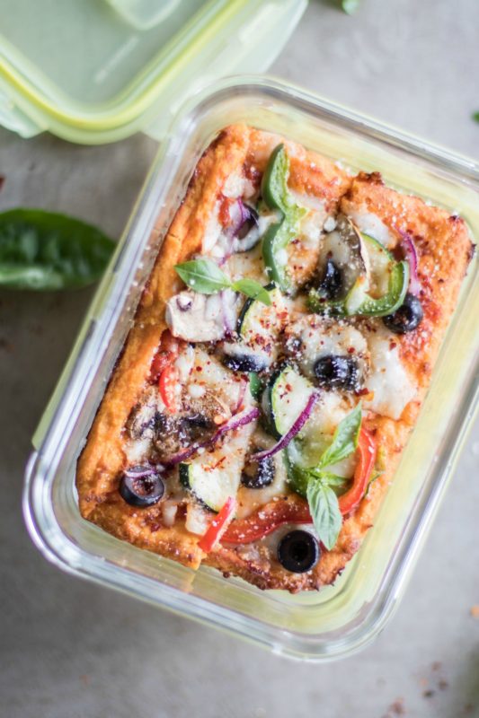 Gluten Free Sweet Potato Pizza Meal Prep 