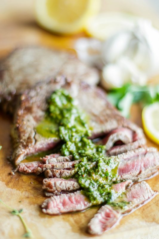 Whole30 Chimichurri Steak Meal Prep