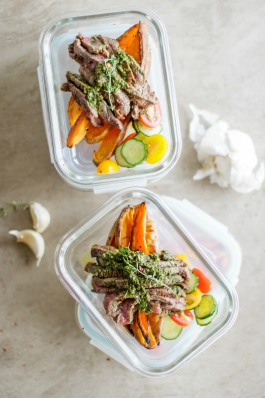 Whole30 Chimichurri Steak Meal Prep