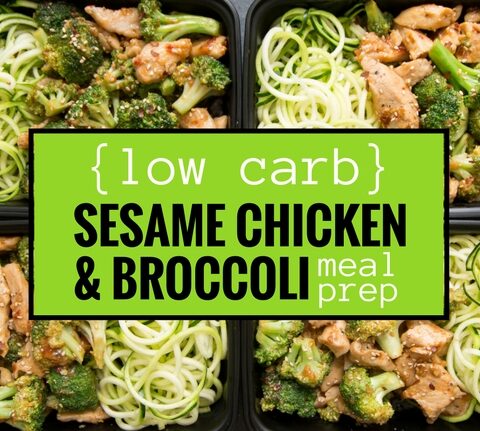 (Low Carb) Sesame Chicken & Broccoli Meal Prep blog