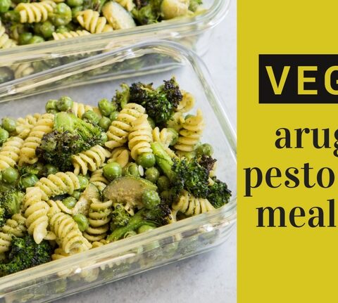 (Vegan) Arugula Pesto Pasta Meal Prep  blog