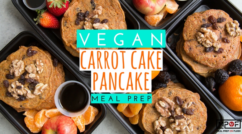 (Vegan) Carrot Cake Pancake Meal Prep blog