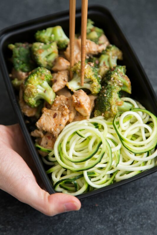 Keto Sesame Chicken & Broccoli Stir Fry Meal Prep