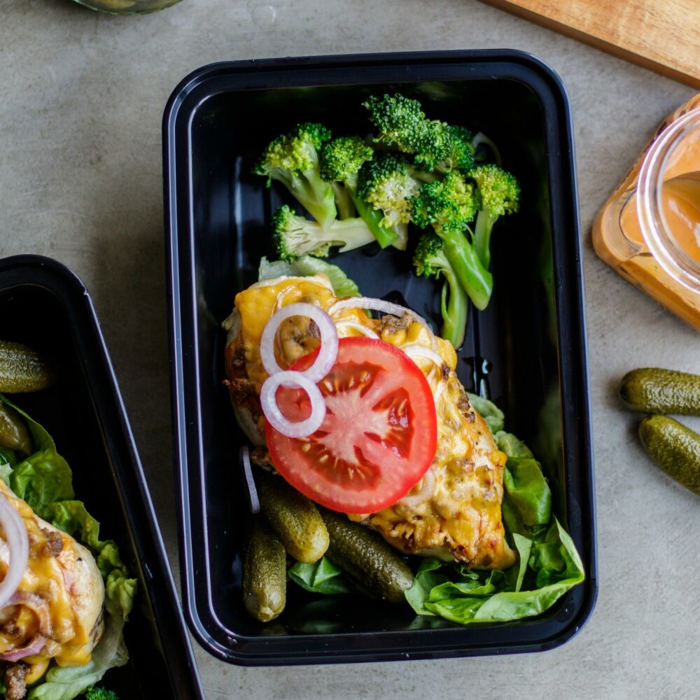 Cheeseburger Pizza Chicken Meal Prep