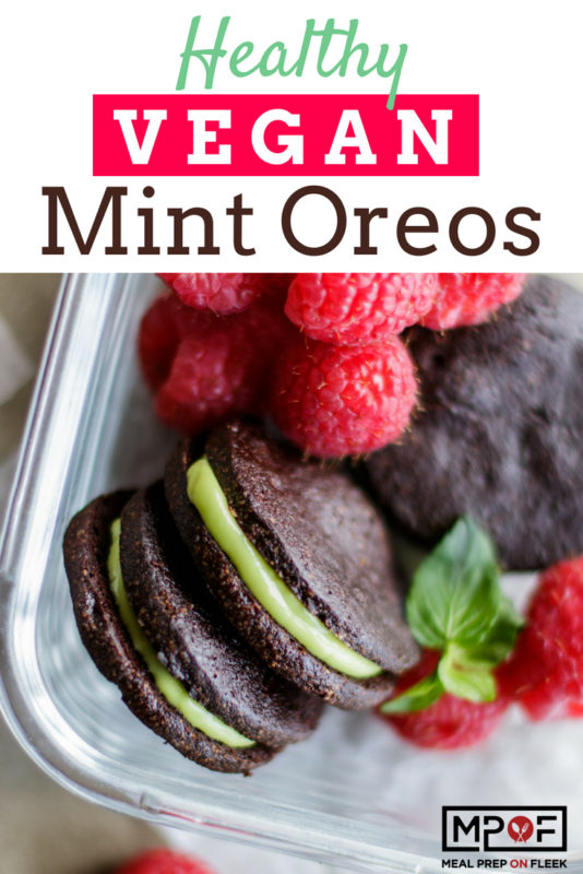 Healthy Vegan Mint Oreos