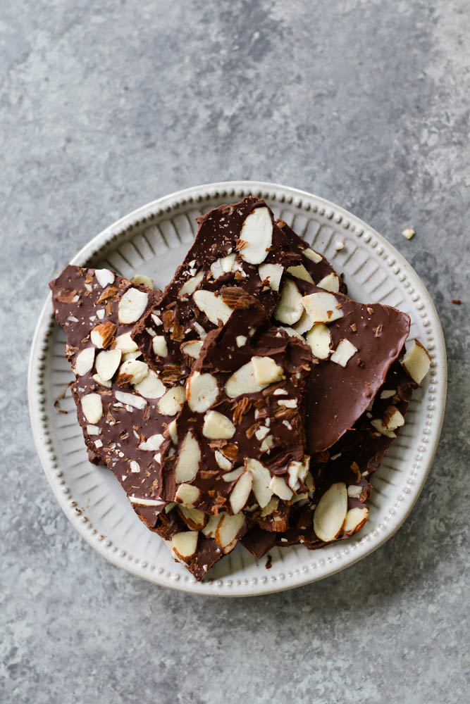 Keto Chocolate Almond Butter Bark